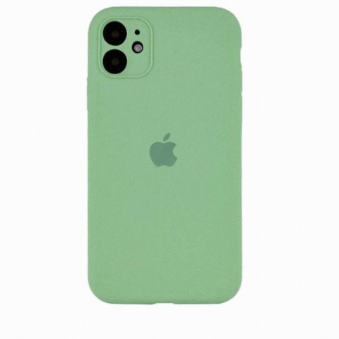 Чохол Silicone Case Full Camera для iPhone 11 Mint gum